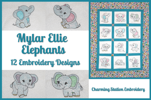 Mylar Ellie Elephants
