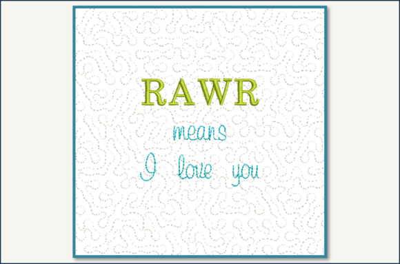 Rawr Means Block