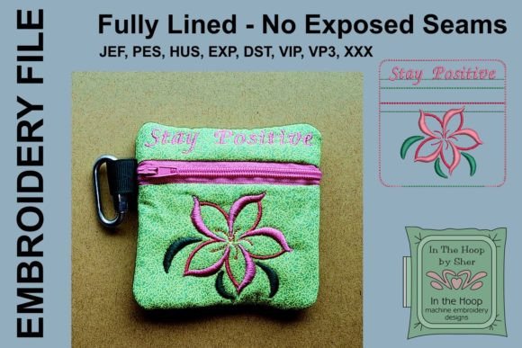 Stay Positive Mini Zipper Bag