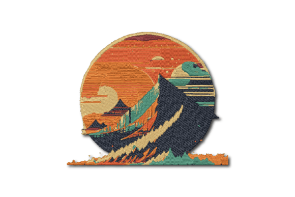Sunset and Mountain Patch